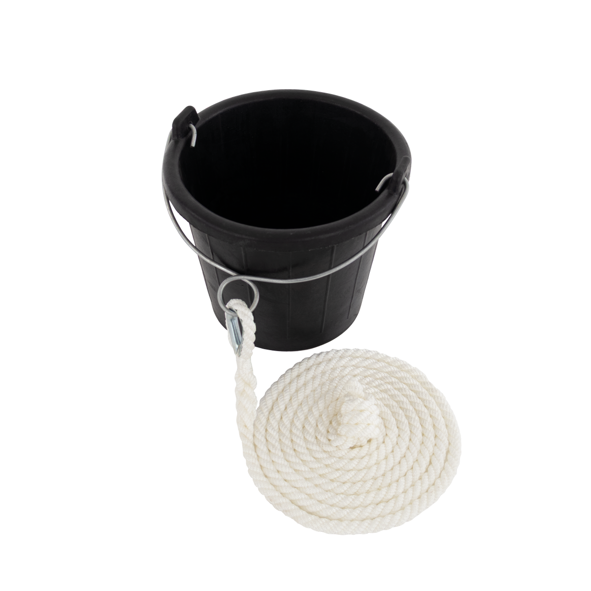 Talamex Puts rubber zwart 7 L met aangesplitste lijn 3 m