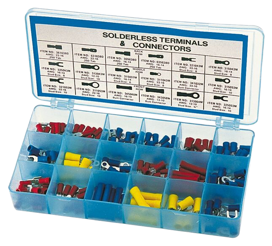 Assortiment van 100 kabelterminals
