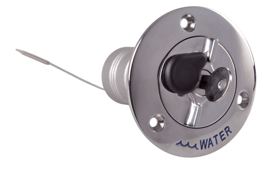 Dekdop rvs water met slot 38mm