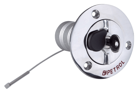 Dekdop rvs petrol met slot 50mm