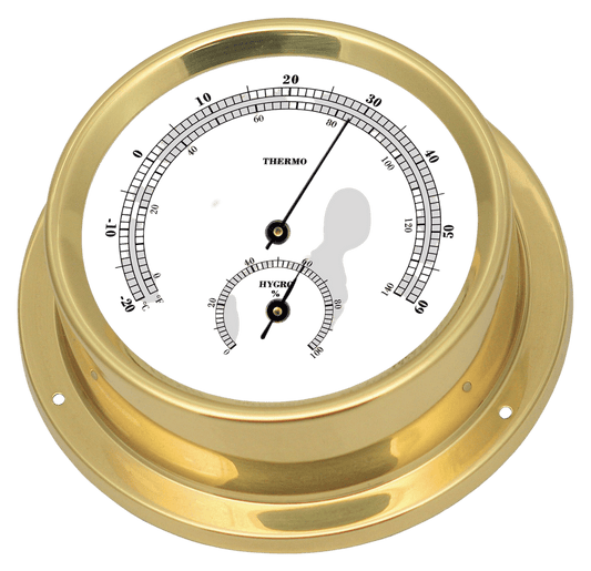 Thermo-hygrometer messing 125/100mm