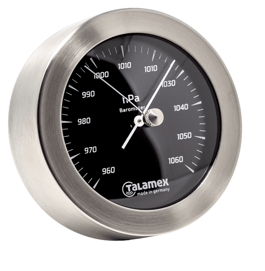 Thermo-hygrometer blackline RVS 100mm