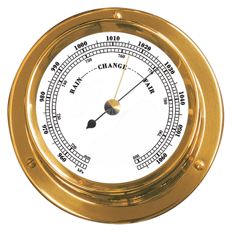 Barometer messing 110/84mm