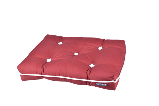 Kapok kussen bordeaux enkel