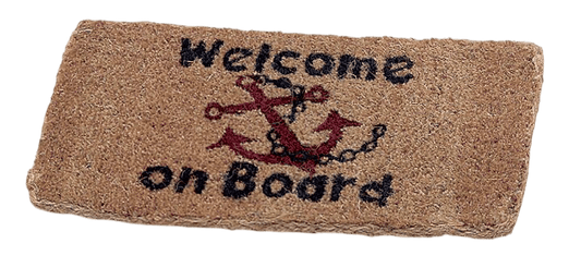 Mat welcome on board 35x70cm