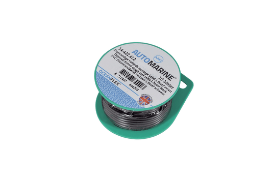 Dunwandige vertinde montage kabel 2.5mm² zwart (5m)