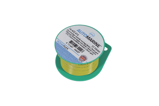 Dunwandige vertinde montage kabel 1.5mm² geel (10m)