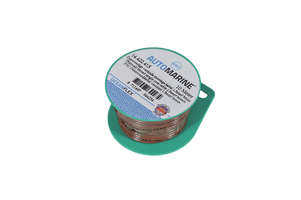 Dunwandige vertinde montage kabel 1.5mm² bruin (10m)