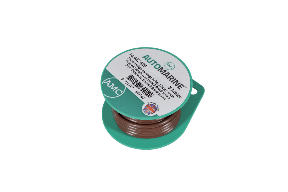 Dunwandige montage kabel 2.5mm² bruin (5m)
