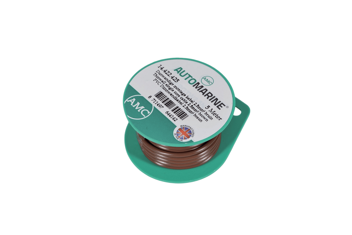 Talamex Dunwandige montage kabel 2,5 mm² bruin (5 m)