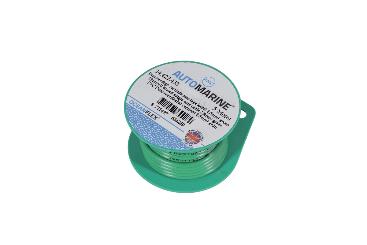 Talamex Dunwandige vertinde montage kabel 2,5 mm² groen (5 m)
