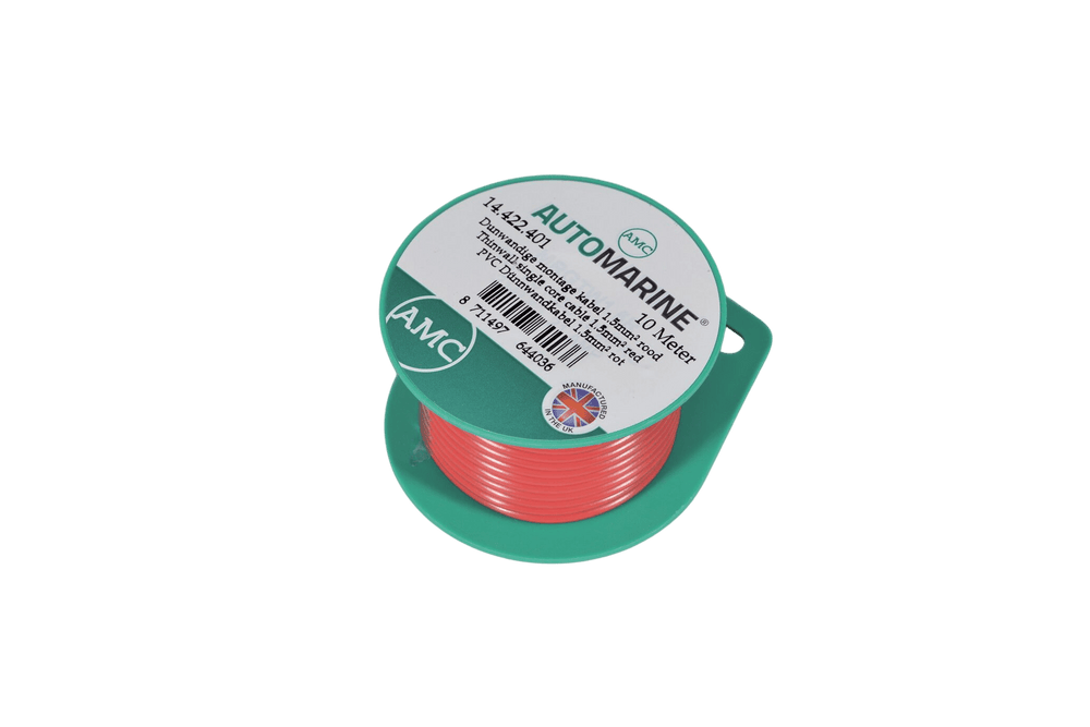 Dunwandige montage kabel 1.5mm² rood (10m)