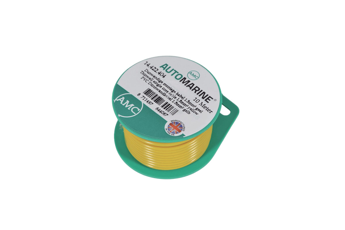 Talamex Dunwandige montage kabel 1,5 mm² geel (10 m)