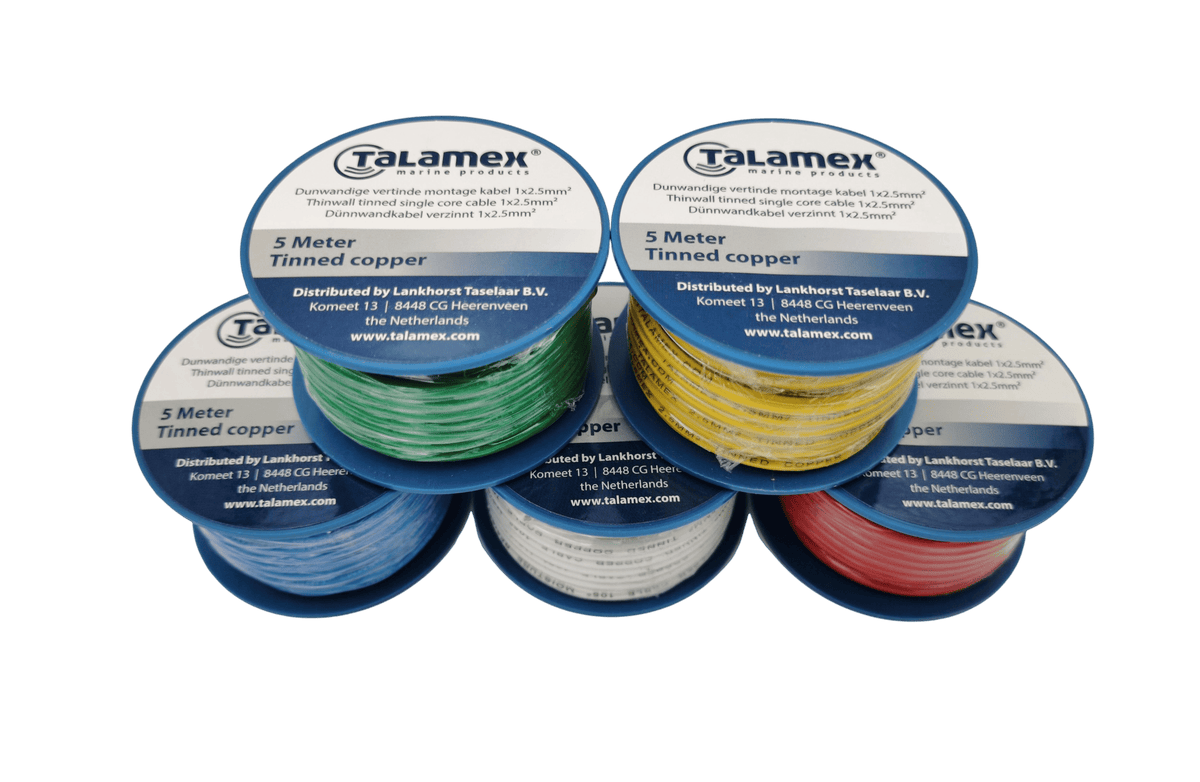 Talamex Dunwandige vertinde montage kabel 1,5 mm² rood (10 m)