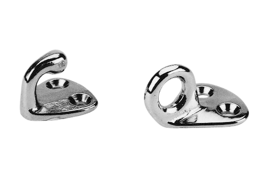 Fenderhaak verchroomd 25x25mm