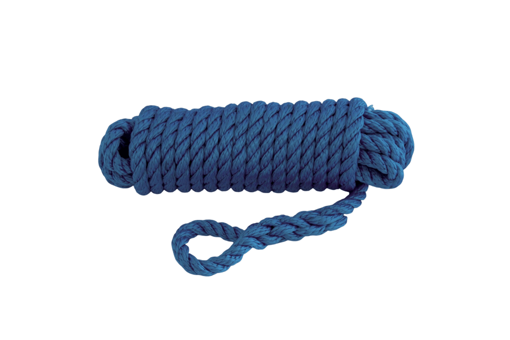 Talamex fenderlijn polypropyleen – 8 mm × 2,5 m – blauw – 2 stuks