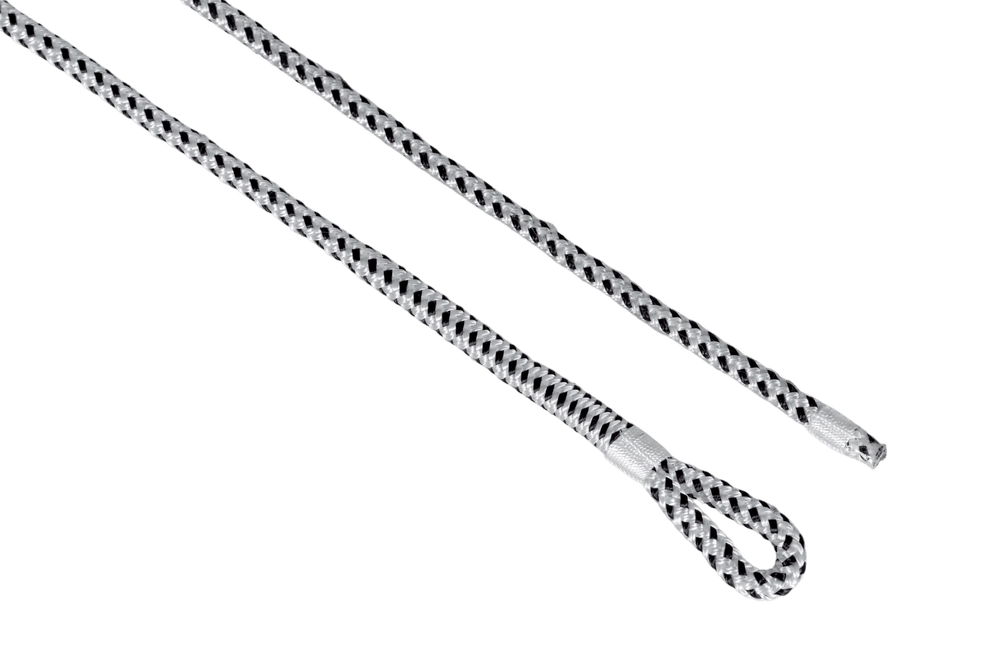 Talamex fenderlijn polyester/polypropyleen – 8 mm × 2,5 m – wit/zwart – 2 stuks