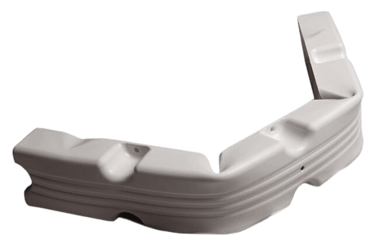 Steigerfender 100x12x7cm flexibel wit
