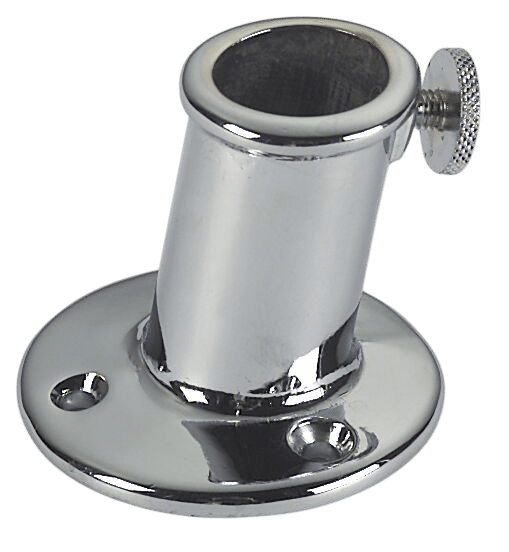 Vlaggenstokhouder messing verchroomd 20mm