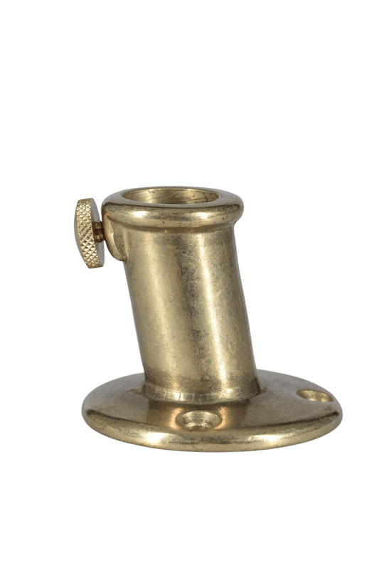 Vlaggenstokhouder messing 16mm