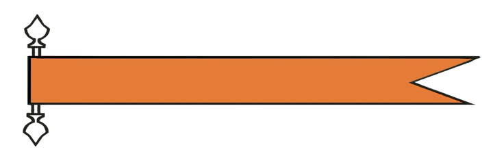 Talamex oranje wimpel 400 cm