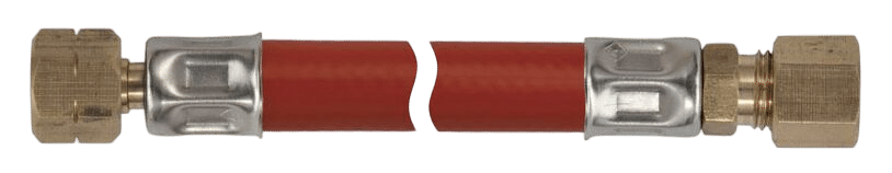 Gasslang 60cm ¼ l bi x 8mm knel