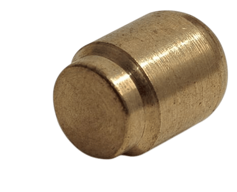 Eindstop messing voor 8mm knelkoppeling