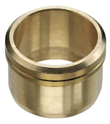 Knelring messing met duitse borst 8mm (2 stuks)
