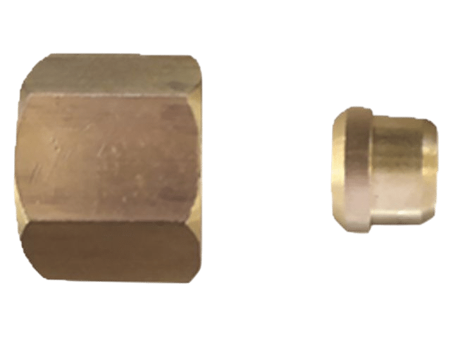 Moer rechts met knelbus 8mm
