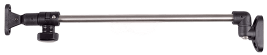 Luikuitzetter rvs 340-590mm met knop