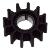Neoprene outboard impeller key drive