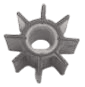 Neoprene outboard impeller single flat drive