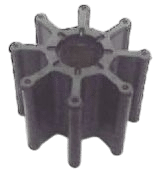 Neoprene inboard impeller single flat drive met kap