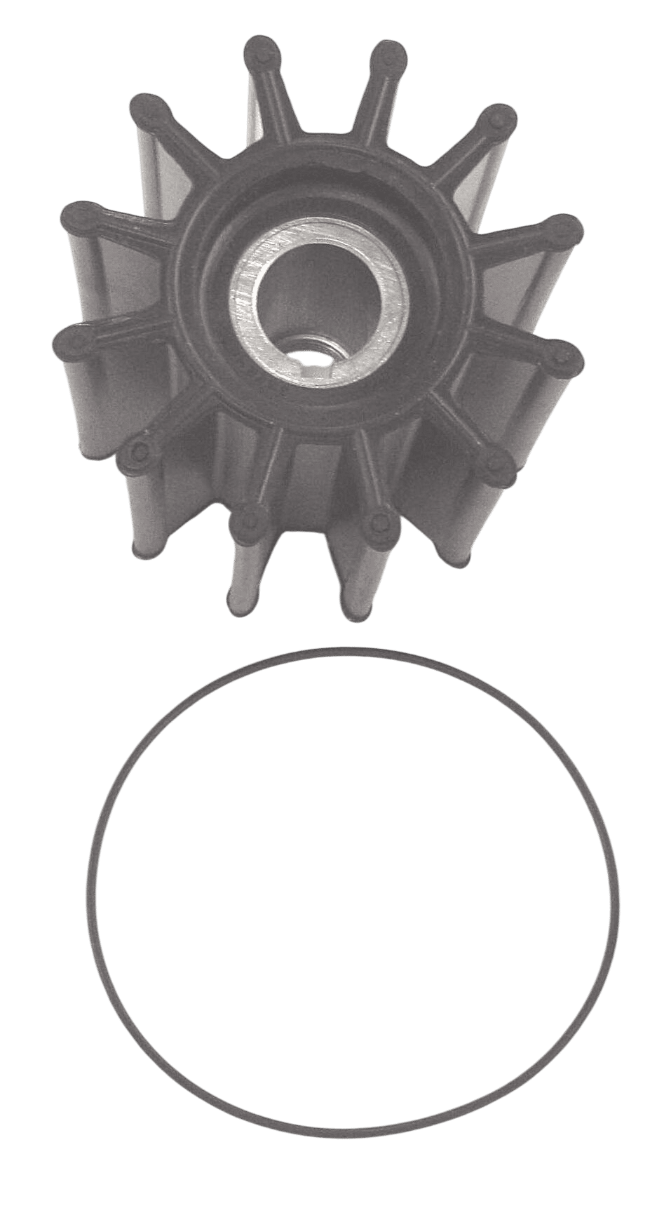 Neoprene inboard impeller key drive met pakking & kap