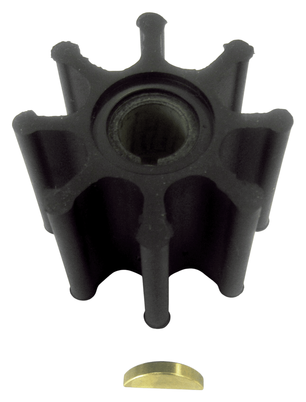 Neoprene inboard impeller key drive met key & kap