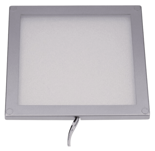Led opbouw plafonniere zilver vierkant 100x100mm