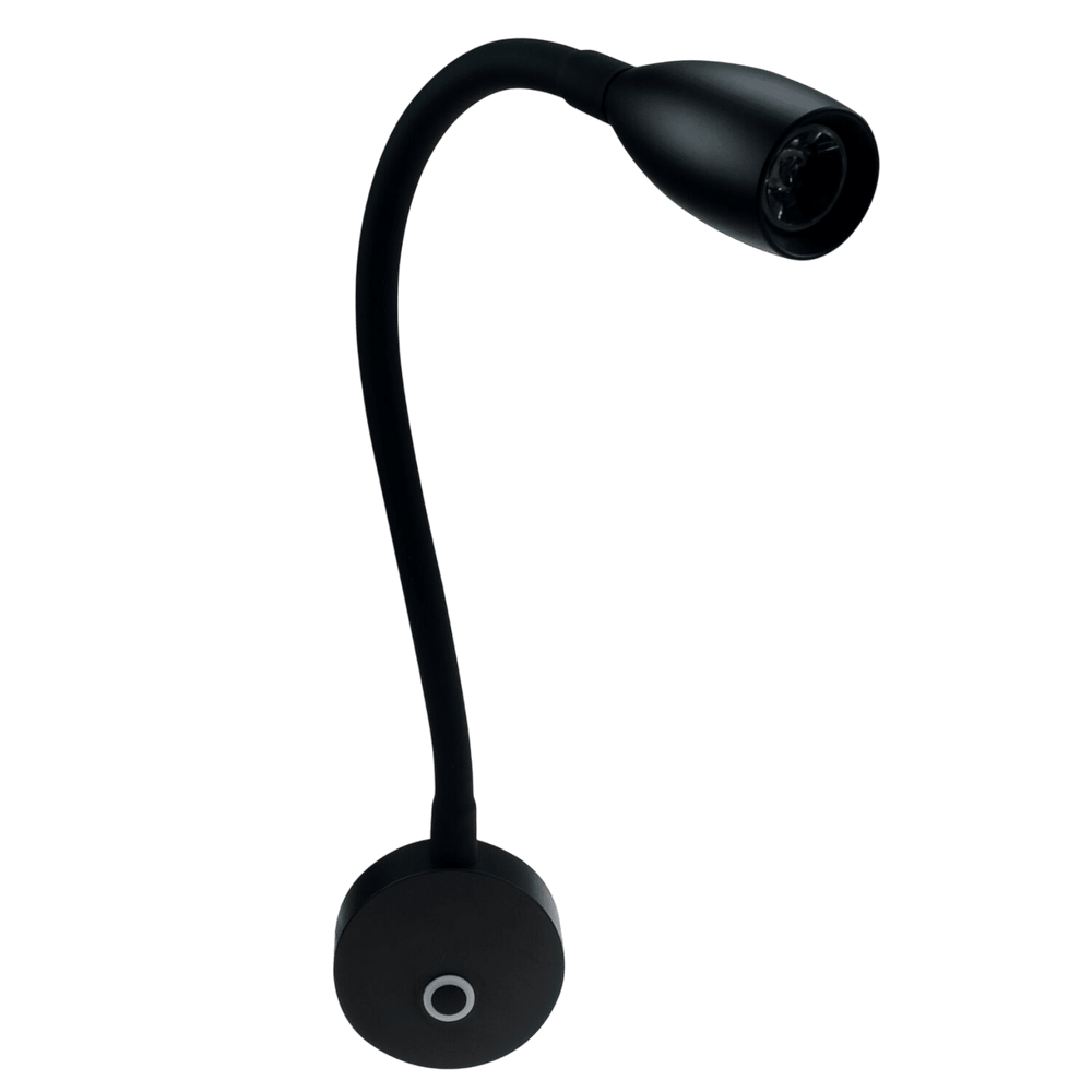 Led wandlamp Sol 10-30V zwart dimbaar met USB-C snellader
