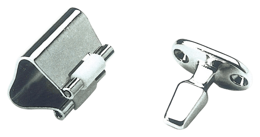 Rol-sluiting chroom 28mm
