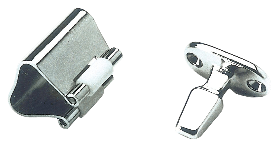 Rol-sluiting chroom 28mm