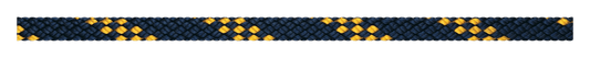 Handy elastic navy/gold 18mm per meter