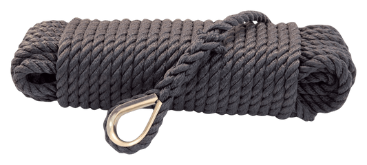 Ankerlijn polypropyleen 12mm zwart 30m