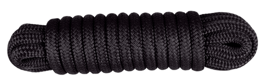 Landvast polyester zwart 12mm 10m