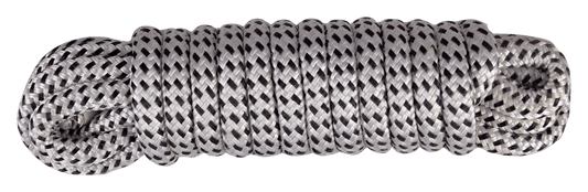 Landvast polyester/pp wit/zwart 12mm 6m
