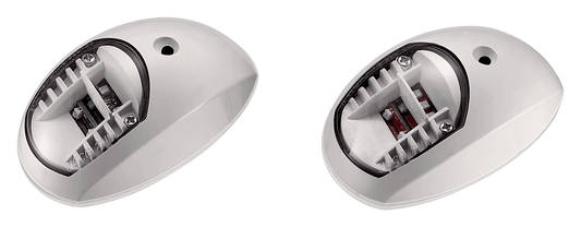 Navigatieverlichting LED wit opbouw set (sb+bb)