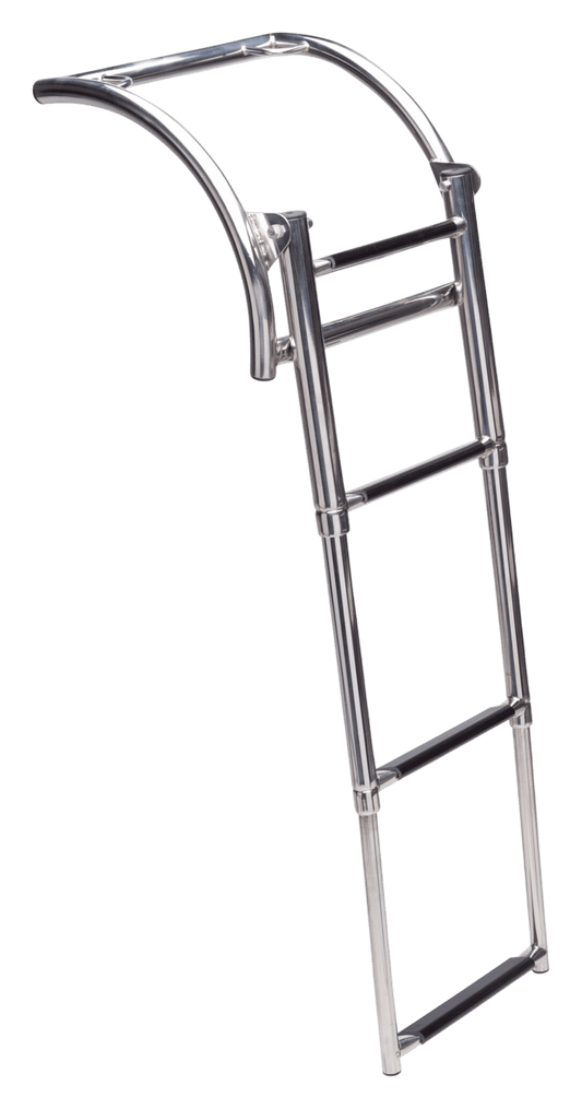 Zwemtrap telescopisch voor opblaasboot RVS 4 treden