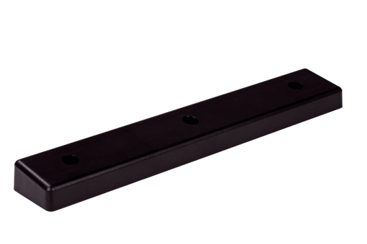Plastic alu-vloer houder zwart