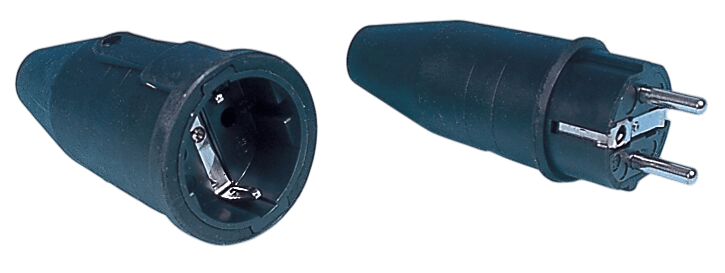 Rubber contra stekker