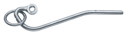 Rvs sliphaak 3/8 met oog 10mm