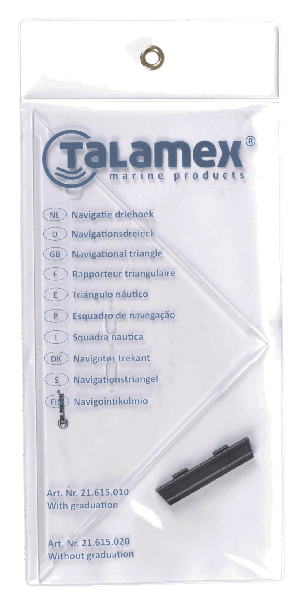 Talamex navigatiedriehoek blanco 250 mm