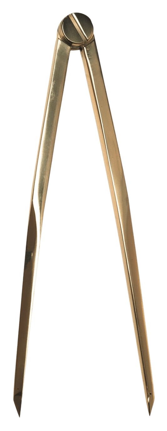 Kaartpasser 180mm recht